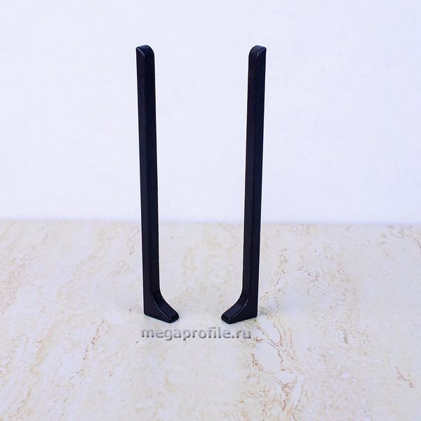 Заглушки алюминиевого плинтуса 80мм (пара) ПЛ80-ЗГ