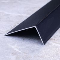 Алюмин. уголок 20/40 без отверстий УА40 черный/муар 2,7м, шт.
