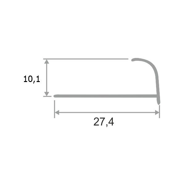 Алюмин. нар. профиль ПА10