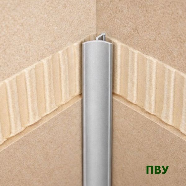 Алюминиевый угол внутренний 10мм ПВУ