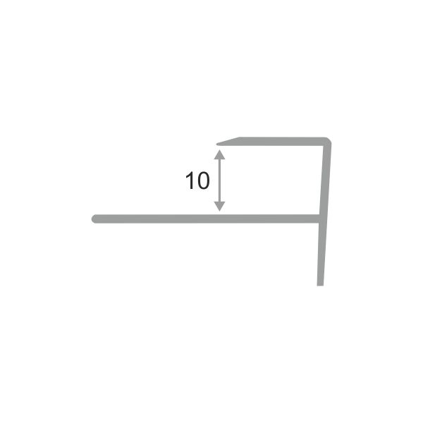 Алюмин. F-обр. профиль ПФ10