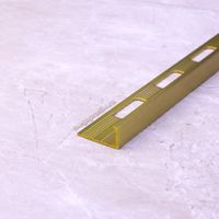 Латунный брашированный Г-образный профиль ЛГ8 под керамическую плитку