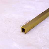 Латунный брашированный П-образный профиль ЛП10/10 для кромок
