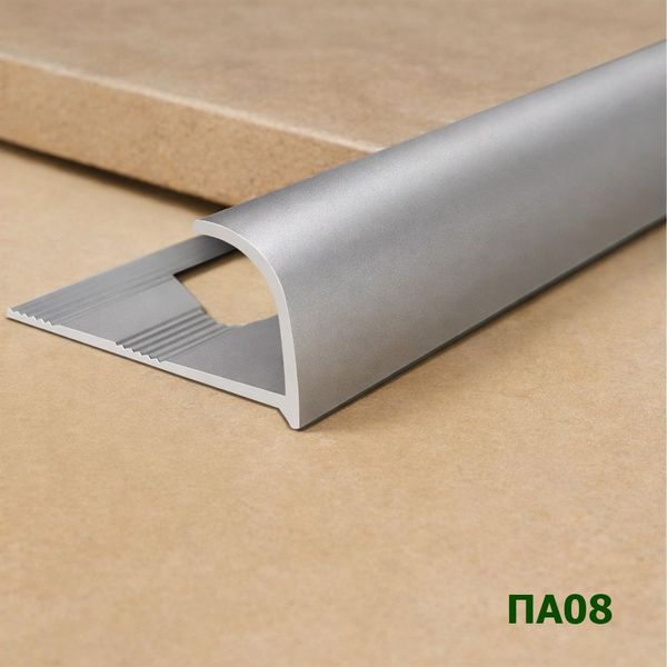 Алюминиевая раскладка для плитки 8мм ПА08