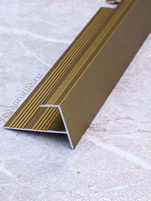 Алюмин. F-обр. профиль ПФ11 медь/матовое 2,7м, шт.