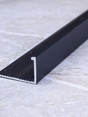 Алюмин. Г-обр. профиль ПА-Г6 черный/муар 2,7м, шт.