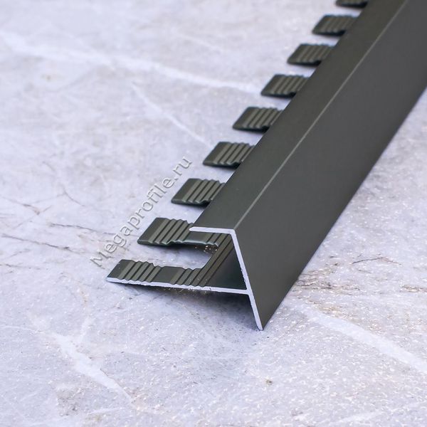 Алюминиевый F-образный профиль 8мм ПФ08