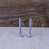 Заглушка алюмин. для ПЛ40 серебро/матовое (пара)