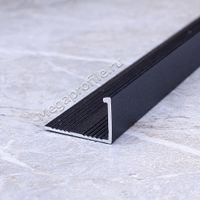 Алюмин. Г-обр. профиль ПА-Г10 черный/муар 2,7м, шт.