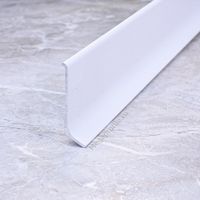Плинтус алюмин. ПЛ40 напольный белый/муар 2.5м, шт.