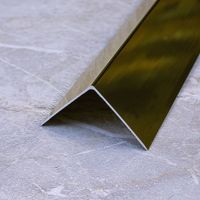 Алюмин. уголок без отверстий У20 золото/глянец 2,7м, шт.