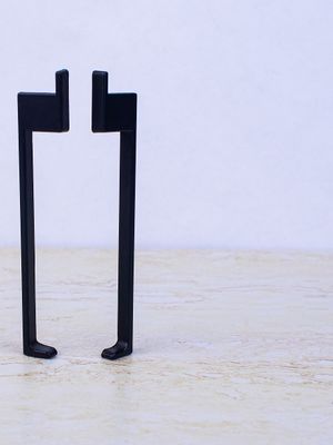 Заглушка алюмин. для ТП80 LED черный/матовое (пара)