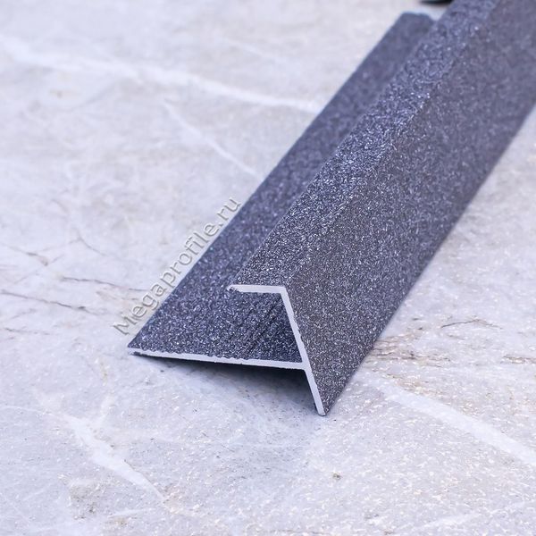 Алюминиевый F-образный профиль 8мм ПФ08