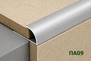 Алюминиевая раскладка для плитки 9мм ПА09
