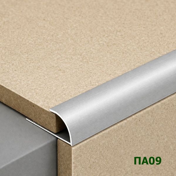 Алюминиевая раскладка для плитки 9мм ПА09