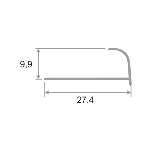 Алюмин. нар. профиль ПА10
