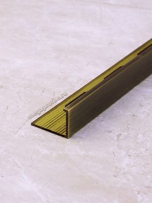 Латунный античная бронза Г-образный профиль ЛГ12 под керамическую плитку