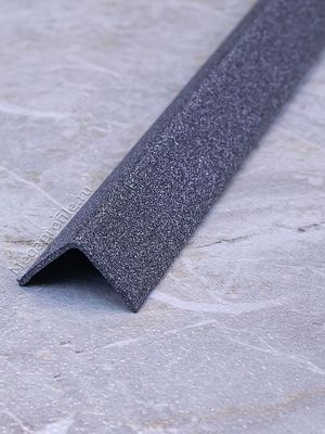 Алюмин. уголок без отверстий У10 серый/муар 2,7м, шт.