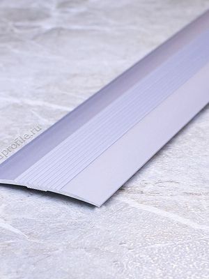 Алюминиевый порог ПС37 серебро/матовое 2,5м