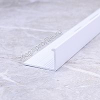 Алюмин. Г-обр. профиль ПА-Г6 белый/муар 2,7м, шт.