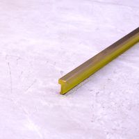 Латунный брашированный Т-образный профиль ЛТ05 для напольных покрытий