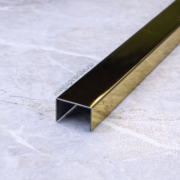 П-образный профиль из нержавеющей стали 15/10мм СтП15/10