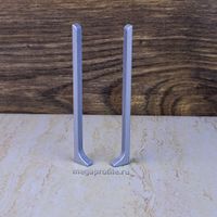 Заглушка алюмин. для ПЛ80 серебро/матовое (пара)