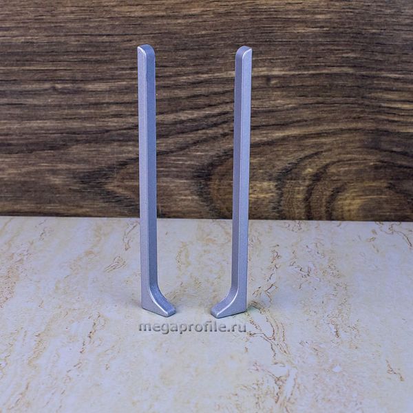 Заглушки алюминиевого плинтуса 80мм (пара) ПЛ80-ЗГ