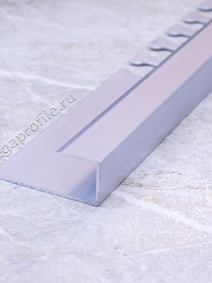 Алюмин. П-обр. профиль ПА-П10 серебро/матовое 2,7м, шт.