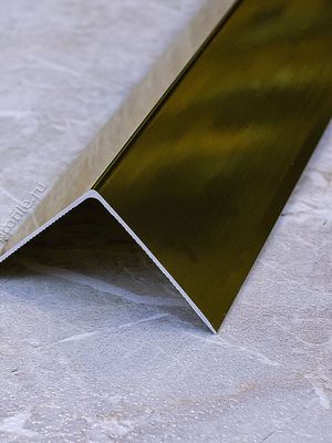 Алюмин. уголок без отверстий У30 золото/глянец 2,7м, шт.