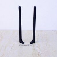 Заглушка алюмин. для ПЛ100 черны й/муар (пара)