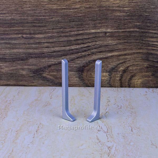 Заглушки алюминиевого плинтуса 60мм (пара) ПЛ60-ЗГ