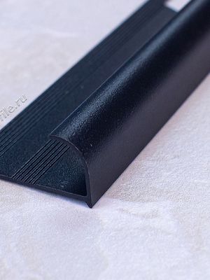 Алюмин. нар. профиль ПА08 черный/муар 2,7м, шт.