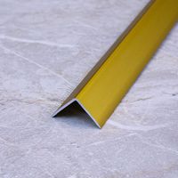 Алюмин. уголок без отверстий У15 золото/матовое 2,7м, шт.