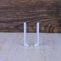 Заглушка алюмин. для ПЛ40 белый/муар (пара)