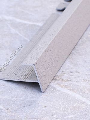 Алюмин. F-обр. профиль ПФ10 бежевый/муар 2,7м, шт.