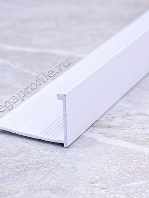 Алюмин. Г-обр. профиль ПА-Г8/1 белый/муар 2,7м, шт.