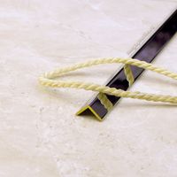 Латунный хромированный угол без отверстий ЛУ10