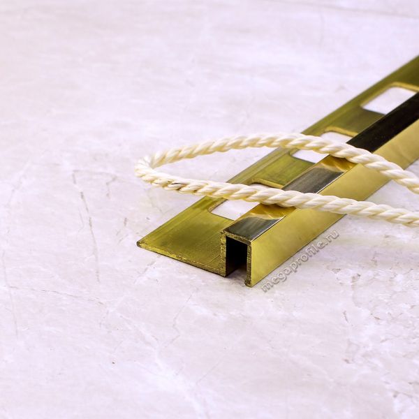 Латунный П-образный профиль 10/8мм ЛП10/8