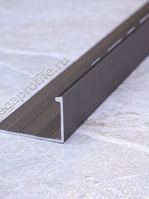 Алюмин. Г-обр. профиль ПА-Г12 бетон-светлый/муар 2,7м, шт.