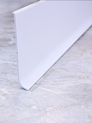 Плинтус алюмин. ПЛ60 напольный белый/муар 2.5м, шт.