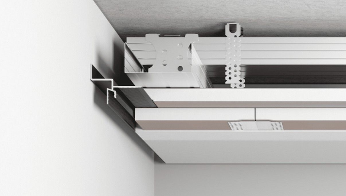 Плинтус теневой потолочный ПТП02