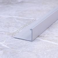 Алюмин. Г-обр. профиль ПА-Г8 светло-серый/муар 2,7м, шт.