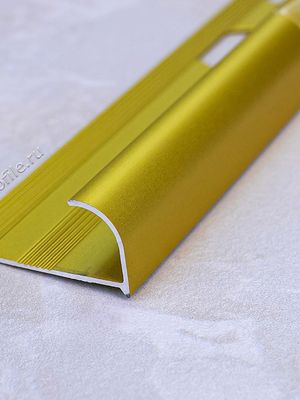 Алюмин. нар. профиль ПА08 золото/матовое 2,7м, шт.