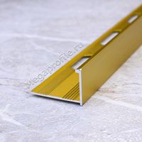 Алюмин. Г-обр. профиль ПА-Г10/1 золото/матовое 2,7м, шт.