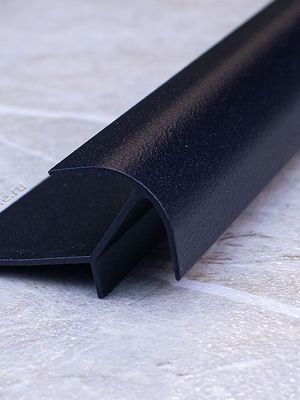 Алюмин. нар. профиль ПА 12/12 черный/муар 2,7м, шт.