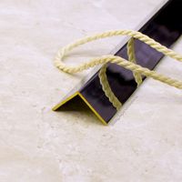 Латунный хромированный угол без отверстий ЛУ20