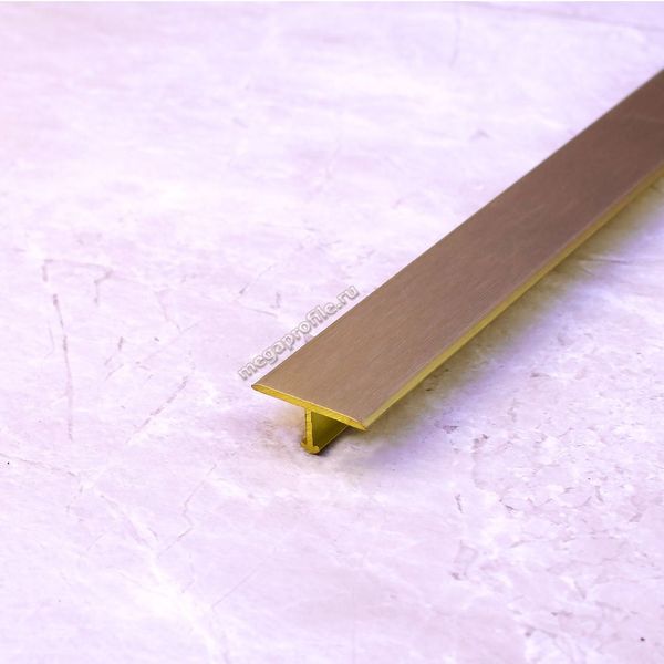 Латунный Т-образный профиль 18мм ЛТ18