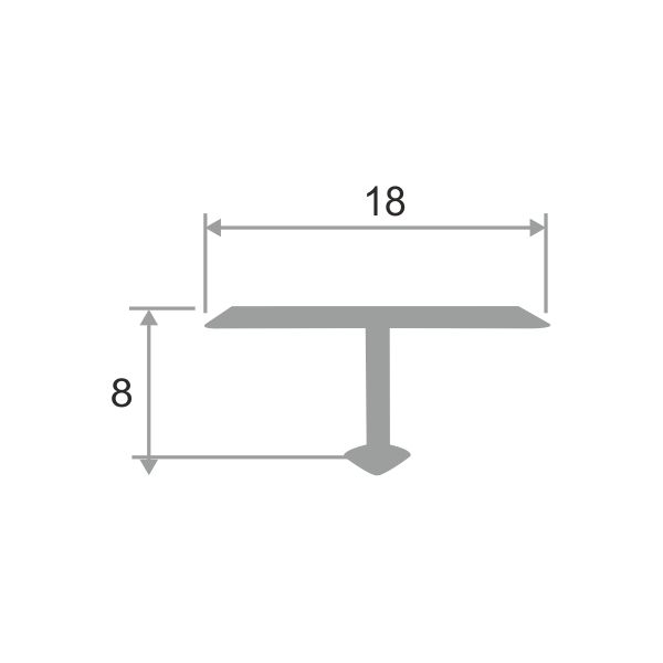Алюмин. Т-обр. профиль Т18