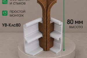 Угол внутренний КлсСофт 80мм